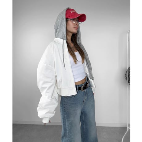 レイヤードフーディーJK "ANASTASIA" 【WHITE】