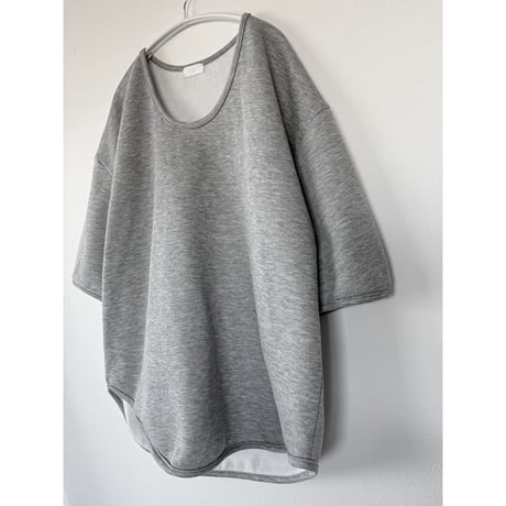 裏起毛UネックT 【GRAY】