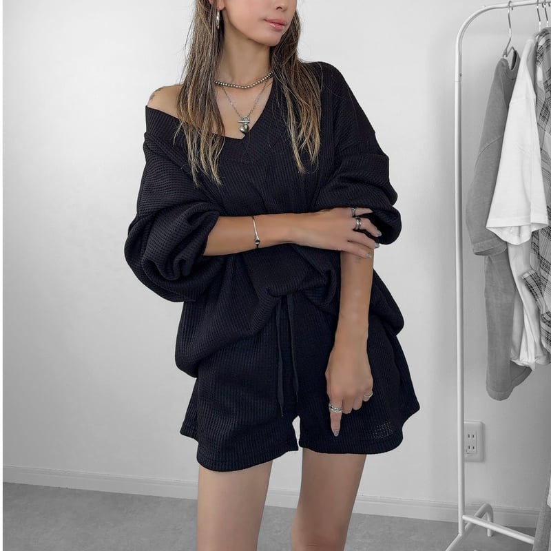 ワッフルセットアップ【BLACK】 | Welina