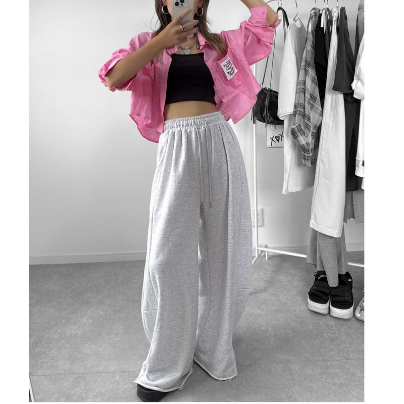 カーブラインスウェットパンツ | Welina