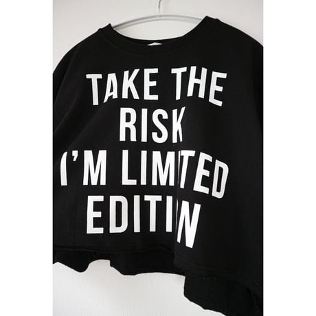 クロップドスウェットT 【BLACK】