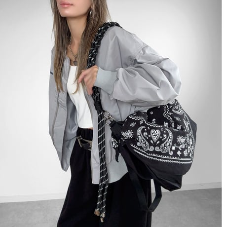ロープストラップペイズリーBAG