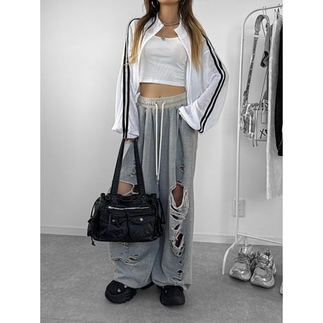 サイドラインシアークロップドJK【WHITE】