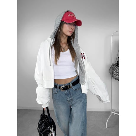 レイヤードフーディーJK "ANASTASIA" 【WHITE】