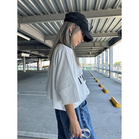 クロップドスウェットT 【WHITE】