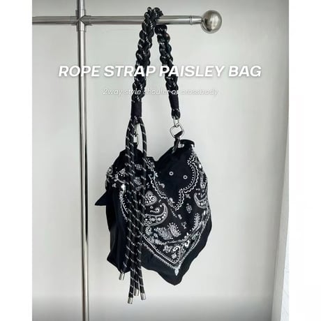 ロープストラップペイズリーBAG