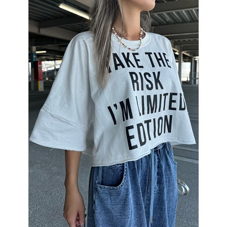 クロップドスウェットT 【WHITE】