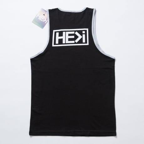 HE＞i（ヒー）タンクトップ　BADGE TANK（ブラック）S