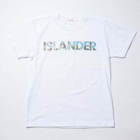 ISLANDER/アイランダー PALM TREE PHOTO Tシャツ/ホワイト