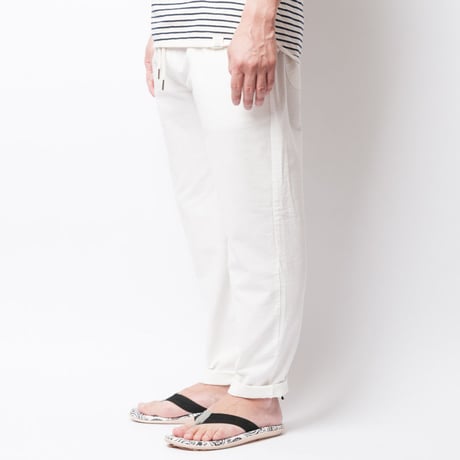 ISLANDER（アイランダー） リラックスリネンパンツ/ホワイト