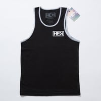 HE＞i（ヒー）タンクトップ　BADGE TANK（ブラック）S