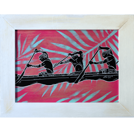 【Eduardo Bolioli エドゥアルド・ボリオリ】オリジナルアート 『 Paddlers』13×17 原画