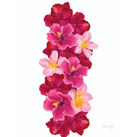 ALOHA DE MELE by JT OJERIO 『LEI MELE』《Matted Prints》