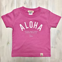 ISLANDER/アイランダー 『 ALOHA 』 キッズTシャツ/ピンク