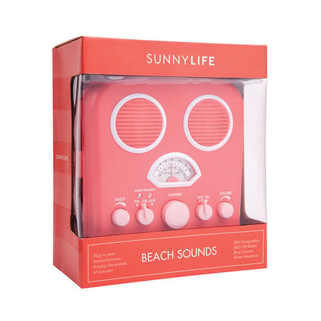 SUNNYLIFE（サニーライフ）BEACH SOUNDS/ビーチステレオスピーカー/Hot Coral