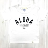 ISLANDER/アイランダー 『 ALOHA 』 キッズTシャツ/ホワイト