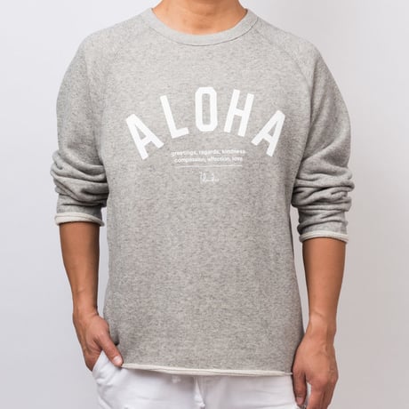 ISLANDER/アイランダー 『 ALOHA 』 カットオフクールネックスウェット