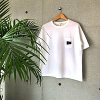ISLANDER/アイランダー FLAG LOGO ビッグシルエット胸ポケットTシャツ（ホワイト）