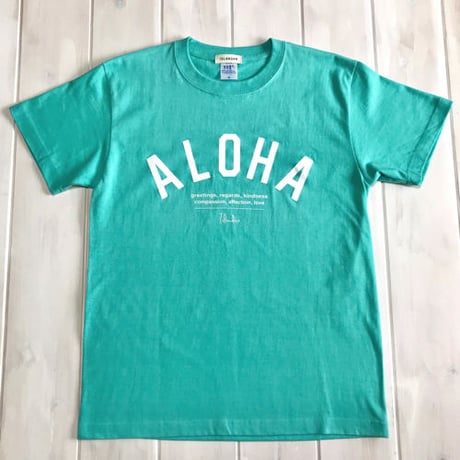 ISLANDER/アイランダー 『 ALOHA 』 Tシャツ/ラニカイブルー