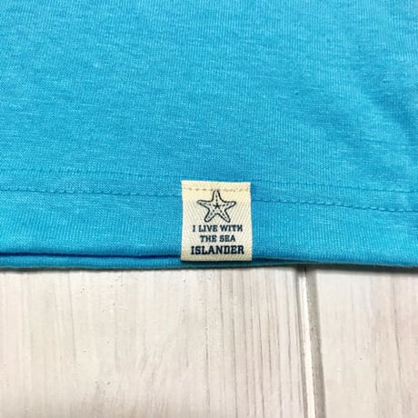 ISLANDER/アイランダー 『 ALOHA 』 キッズTシャツ/アクアブルー