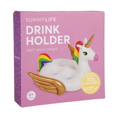 SUNNYLIFE（サニーライフ）ユニコーンドリンクホルダー/浮き輪/INFLATABLE DRINK HOLDER UNICORN