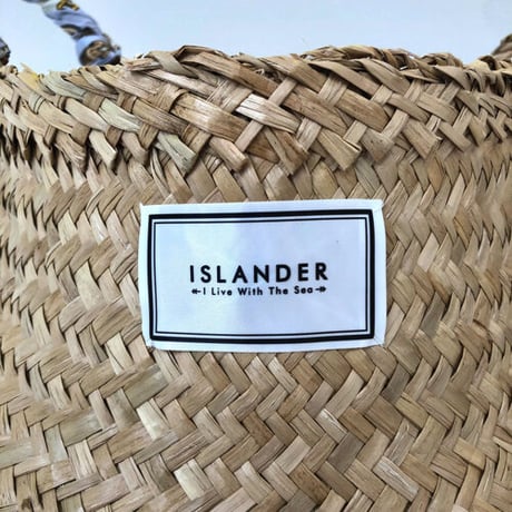 ISLANDER シーグラスバスケット/カゴバッグ（レモン）