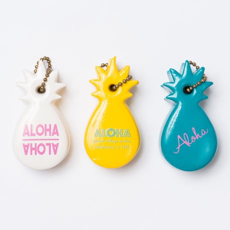 ハワイ限定 Hawaiian Pineapple Key/パイナップルキーホルダー（ホワイト）