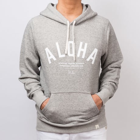 ISLANDER/アイランダー 『ALOHA』スウェットプルオーバーパーカー/ヴィンテージヘザー