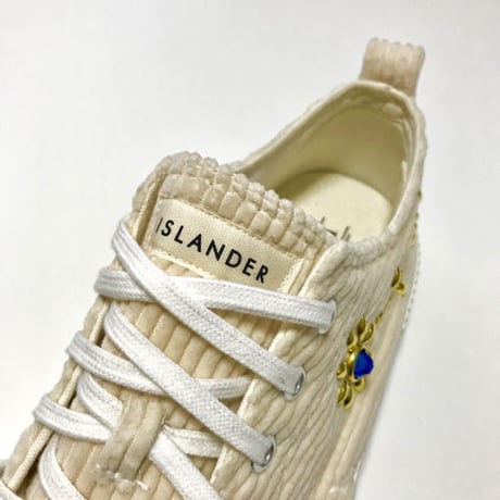 ISLANDER（アイランダー）オリジナルフラワースタッズコーデュロイスニーカー 1st.