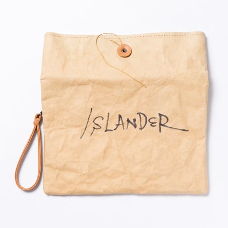 ISLANDER（アイランダー）ペーパークラッチバッグ/ベージュ