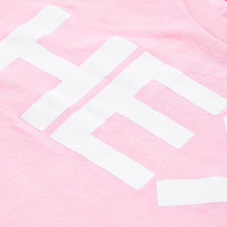 HE＞i（ヒー）Tシャツ KID'S LOGO TEE（BUBBLEGU）XL18