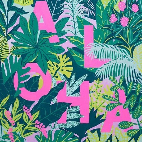 【Kim Sielbeck キム・シルベック】デジタルプリントアート Planet Aloha  11×14