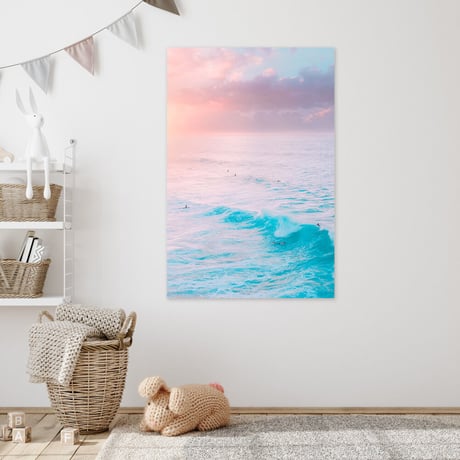 Adventures Of Jess×ISLANDER Hawaiian Metal Print Art『Pipeline Pastels』