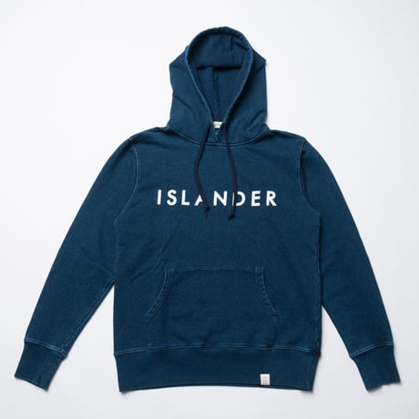 ISLANDER/アイランダー ロゴスウェット/プルオーバーインディゴパーカー