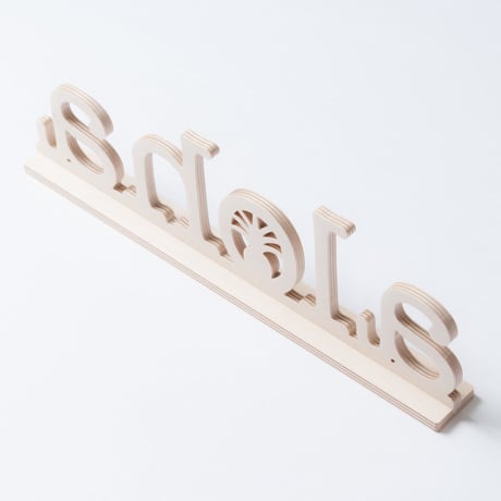 SoHa LIVING/Aloha With Pineapple Natural Birch Plaque  メッセージロゴウッドスタンド/L