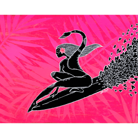 【Eduardo Bolioli エドゥアルド・ボリオリ】マットプリントアート 『Rosé』11×14（直筆サイン入り）