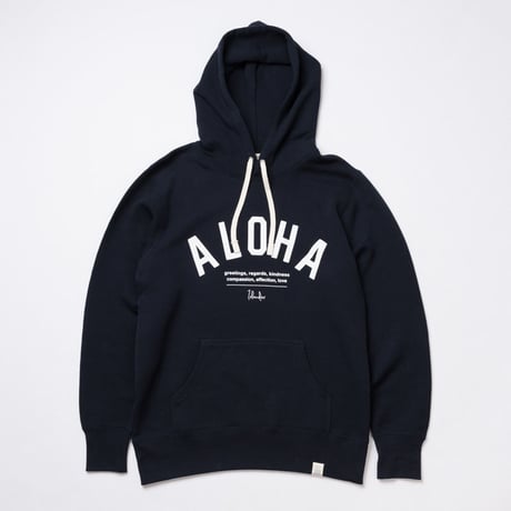 ISLANDER/アイランダー 『ALOHA』スウェットプルオーバーパーカー/ネイビー
