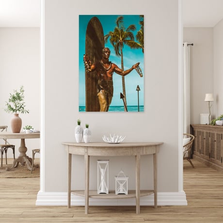 Jess Loiterton × ISLANDER Hawaiian Metal Print Art『Duke』