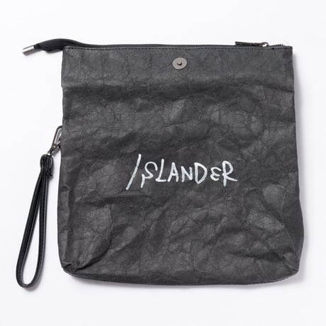 ISLANDER（アイランダー）ペーパーロールクラッチバッグ/ブラック