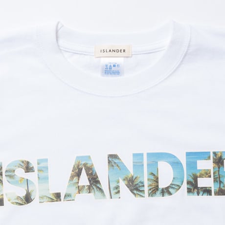 ISLANDER/アイランダー PALM TREE PHOTO Tシャツ/ホワイト