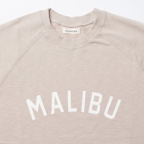 ISLANDER/アイランダー MALIBU SWEAT BIG TEE/マリブスウェットビッグシルエットTシャツ（ライトカーキ）