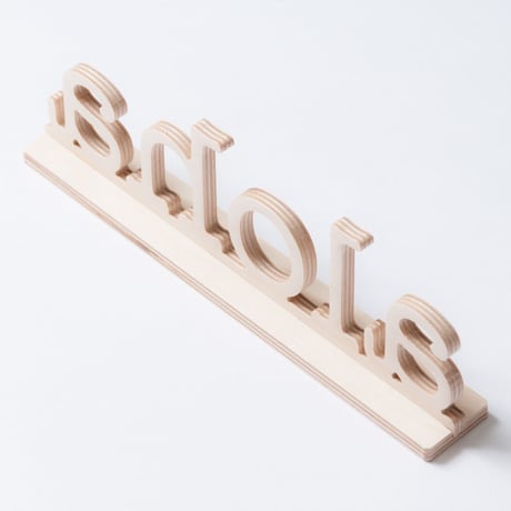 SoHa LIVING/Aloha Natural Birch Plaque  メッセージロゴウッドスタンド/M