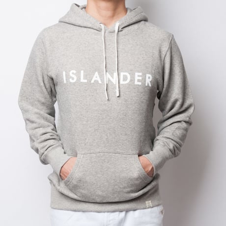 ISLANDER/アイランダー ロゴスウェットプルオーバーパーカー/ヴィンテージヘザー