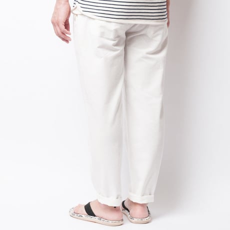 ISLANDER（アイランダー） リラックスリネンパンツ/ホワイト