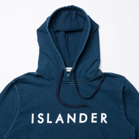 ISLANDER/アイランダー ロゴスウェット/プルオーバーインディゴパーカー