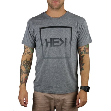 HE＞i（ヒー）Tシャツ GRADUAL TEE（プレミアムヘザーグレー）S