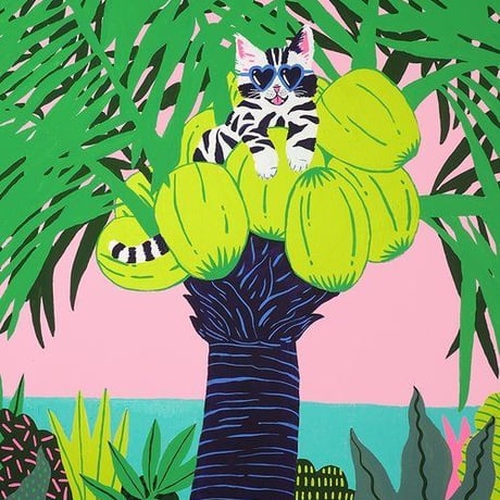 【美品】 Kim Sielbeck Plant Alohaキムシエルベックハワイ Kim Sielbeck】 マットプリント”Plant Aloha” – MMJ Modernistic