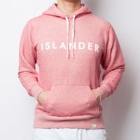ISLANDER/アイランダー ロゴスウェットプルオーバーパーカー/ヴィンテージヘザーレッド