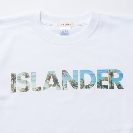 ISLANDER/アイランダー PALM TREE PHOTO Tシャツ/ホワイト