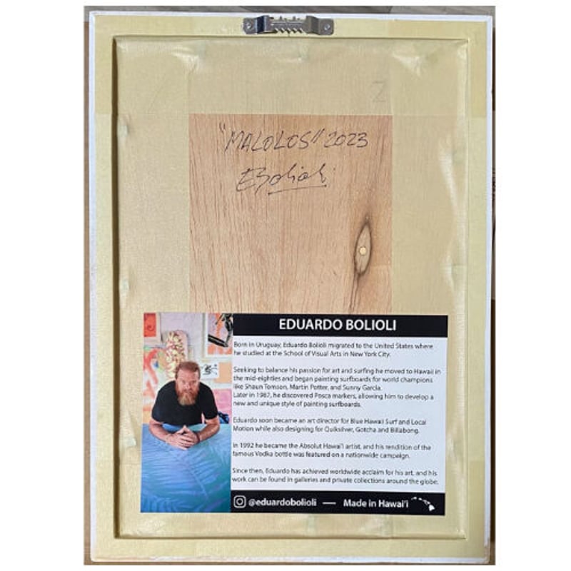 Eduardo Bolioli エドゥアルド・ボリオリ】オリジナルフィンアート